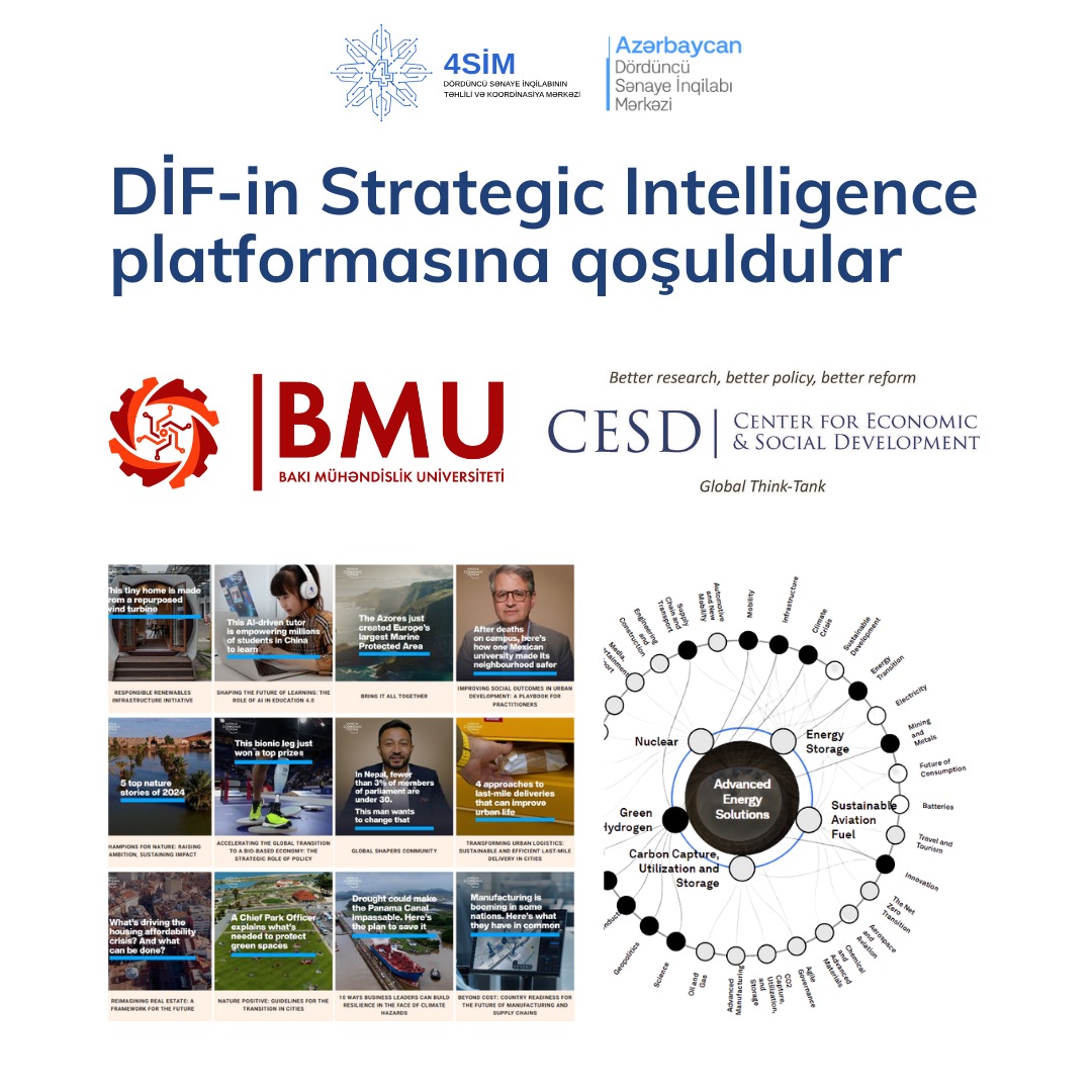 İlk Azərbaycan universiteti və yerli təşkilat DİF-in "Strategic Intelligence" platformasına qoşulub