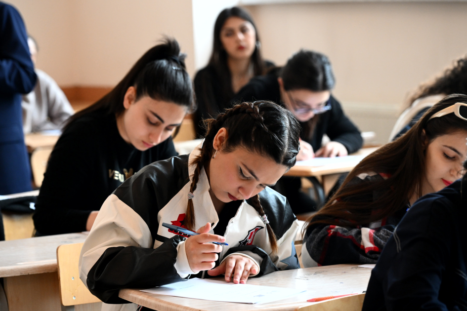 “Pedaqoji Universitetin Gələcək Təhsil Liderləri” müsabiqəsinin test imtahanları olub