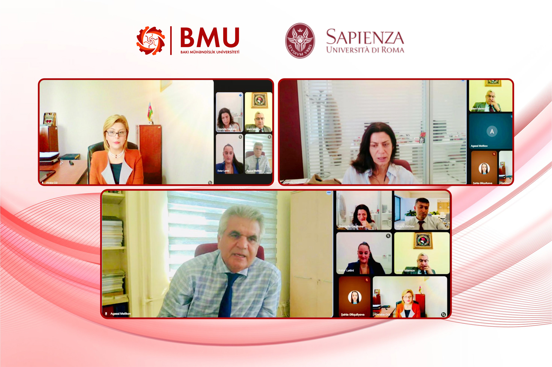 BMU ilə Sapienza Universiteti arasında əməkdaşlıq müzakirə olunub