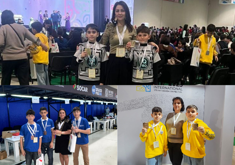 3 qızıl, 6 gümüş, 10 bürünc medal - Mərkəzi Aran məktəblilərinin uğuru