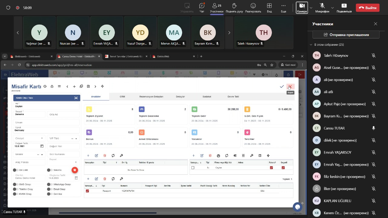MDU-da turizm təhsilində sənayeyönümlü və rəqəmsal tədris mühiti formalaşır: Müəllimlər türkiyəli mütəxəsisslərin təlim proqramında iştirak edirlər