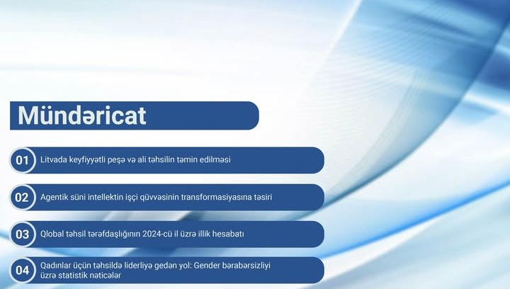 Beynəlxalq Təhsil İcmalı – May 2025