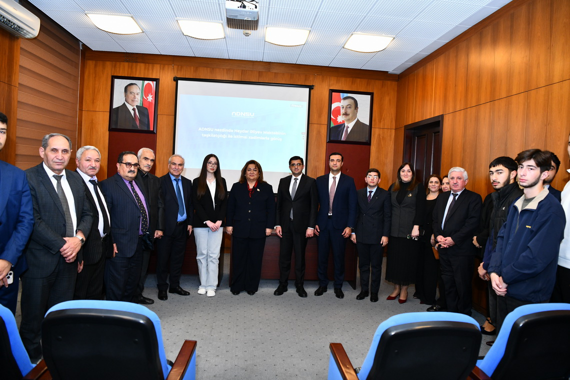 Heydər Əliyev Məktəbi ADNSU-da ictimai xadimləri bir araya gətirir