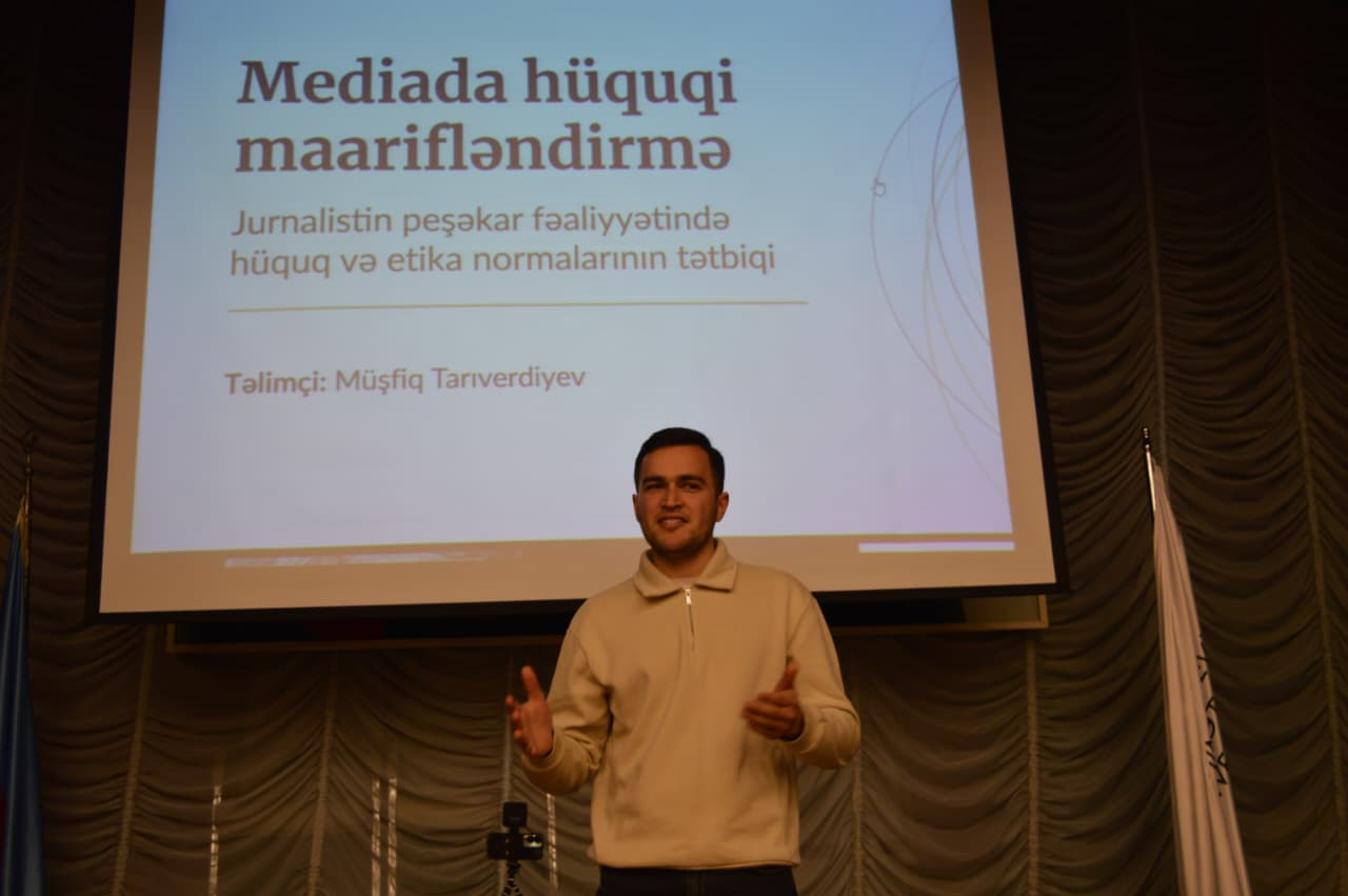 Gənclər üçün rəqəmsal mühitdə hüquqi maarifləndirmə təlimi təşkil olunub