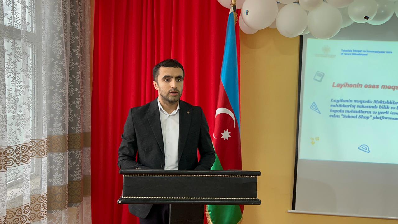 “School shop: Məktəbli Sahibkarları üçün Elektron Ticarət Platforması” qrant layihəsi çərçivəsində açılış mərasimi keçirilib