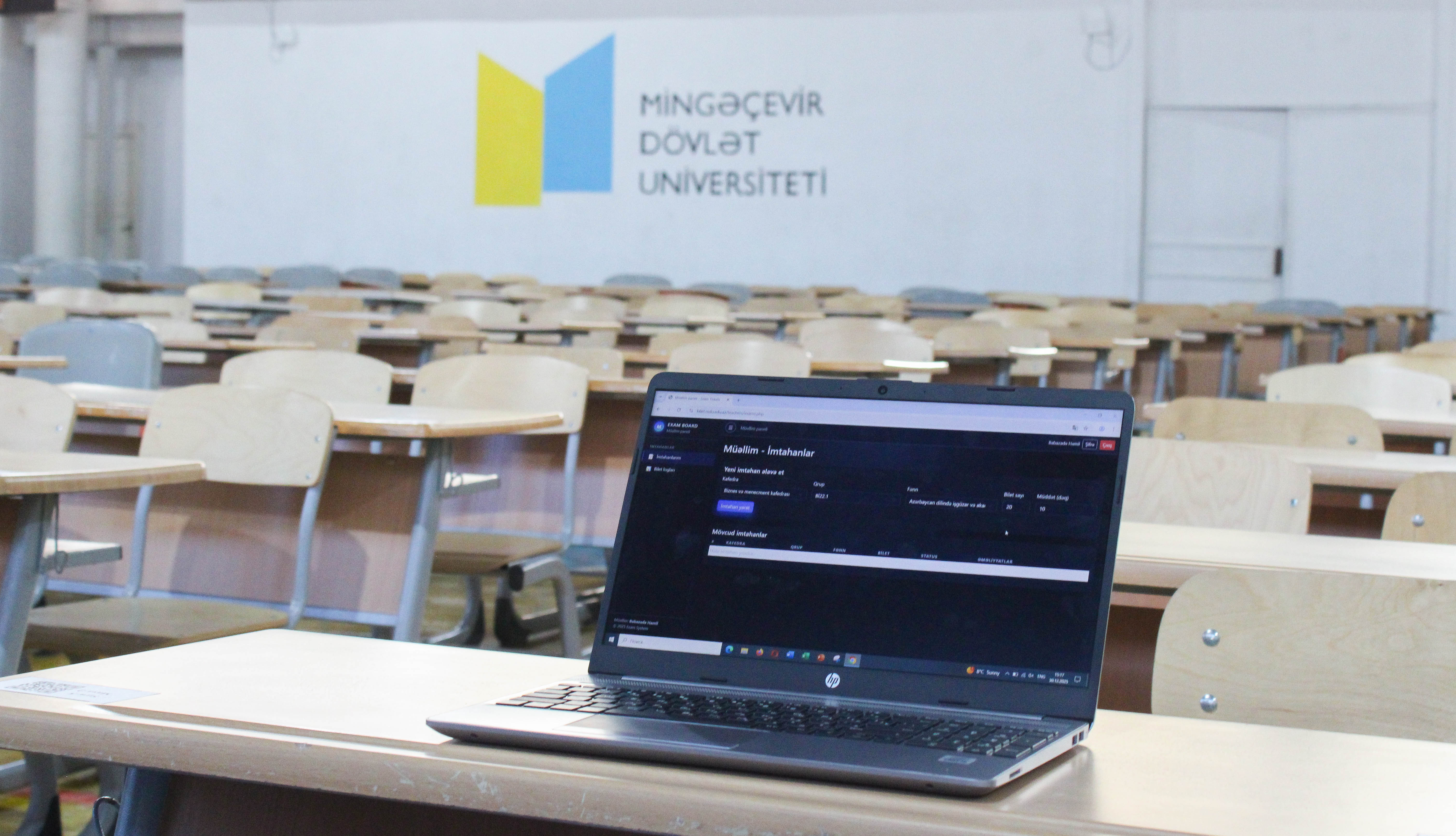 Mingəçevir Dövlət Universitetində 2025/2026-cı tədris ilinin payız semestrinin imtahan sessiyasına hazırlıq işləri yekunlaşıb