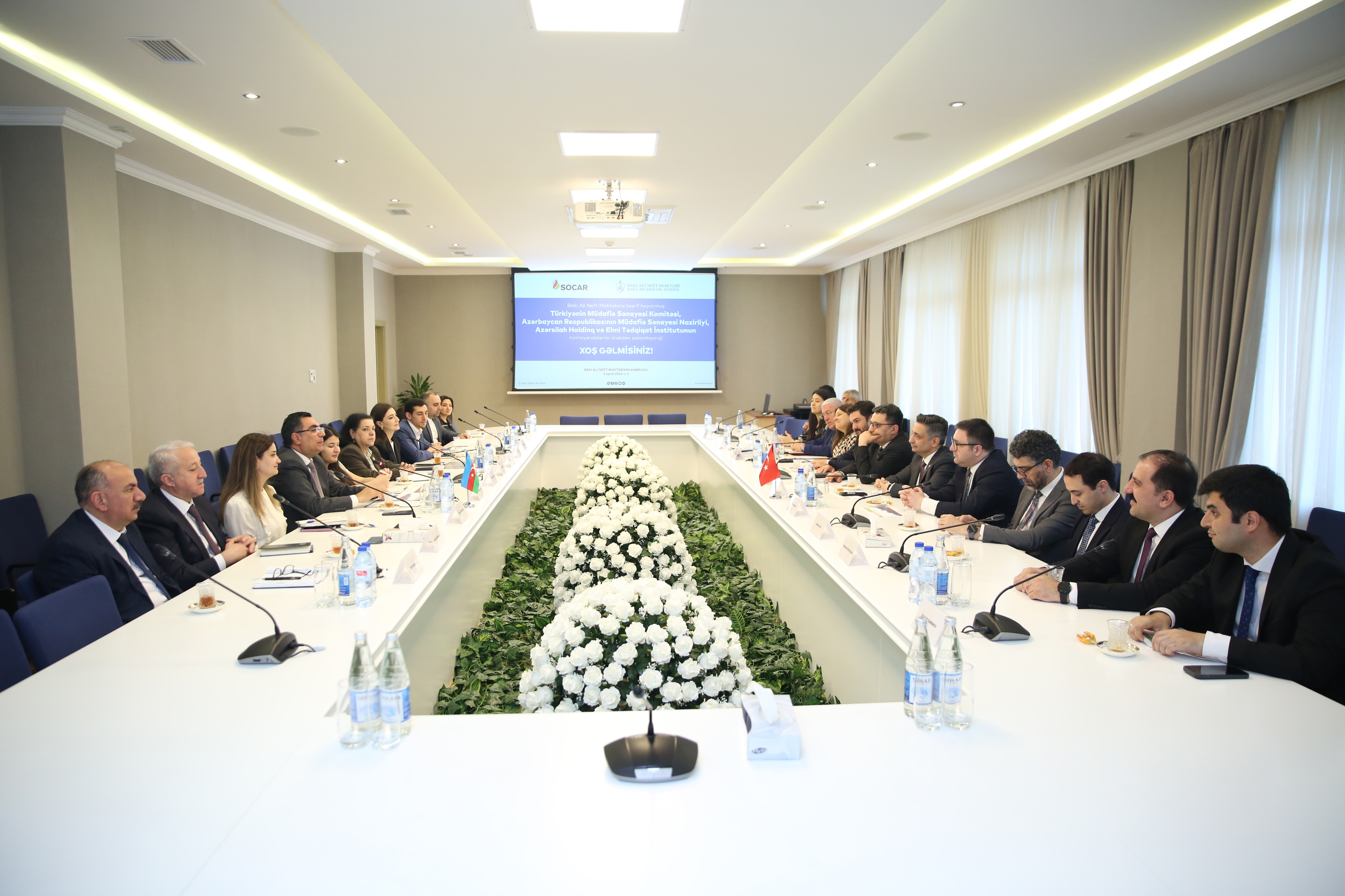 Türkiyə Müdafiə Sənayesi Komitəsinin rəhbərliyi Bakı Ali Neft Məktəbində olub