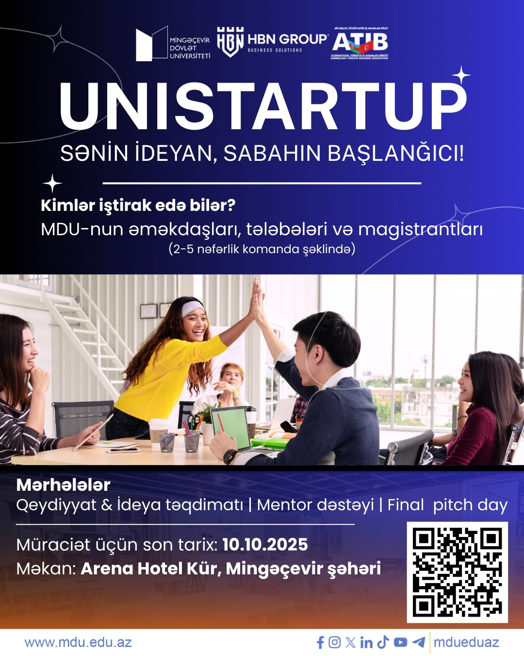 Mingəçevir Dövlət Universitetində "UniStartup" Müsabiqəsinə qeydiyyat başladı