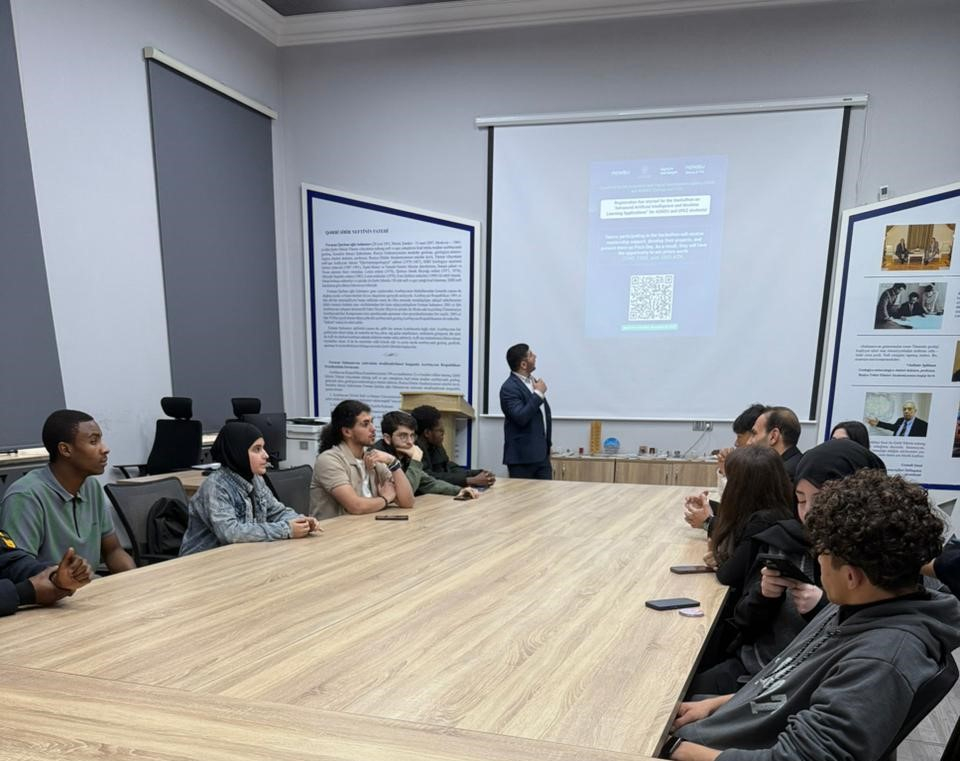 ADNSU-da əcnəbi tələbələr üçün startap və innovasiya mövzusunda təqdimat keçirilib