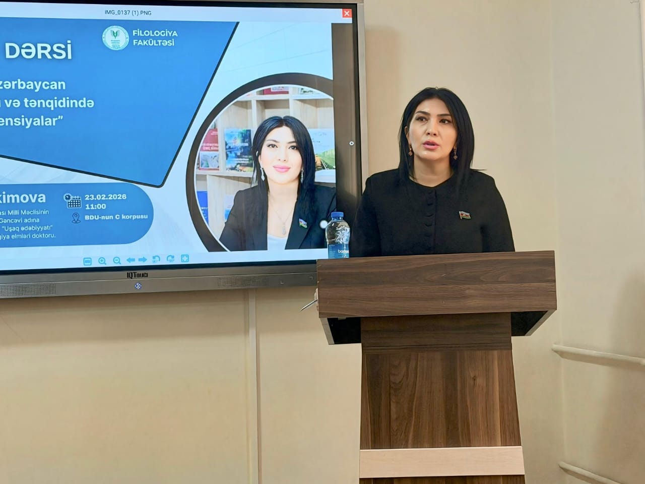 Millət vəkili BDU-da ustad dərsi keçib